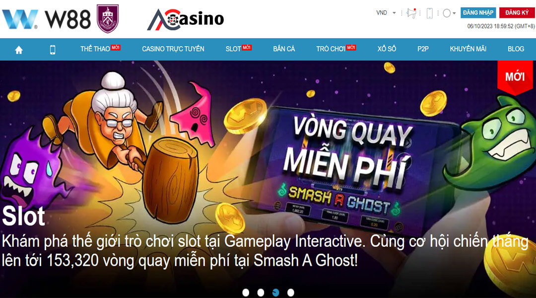 Giao diện w88 được thiết kế thông minh