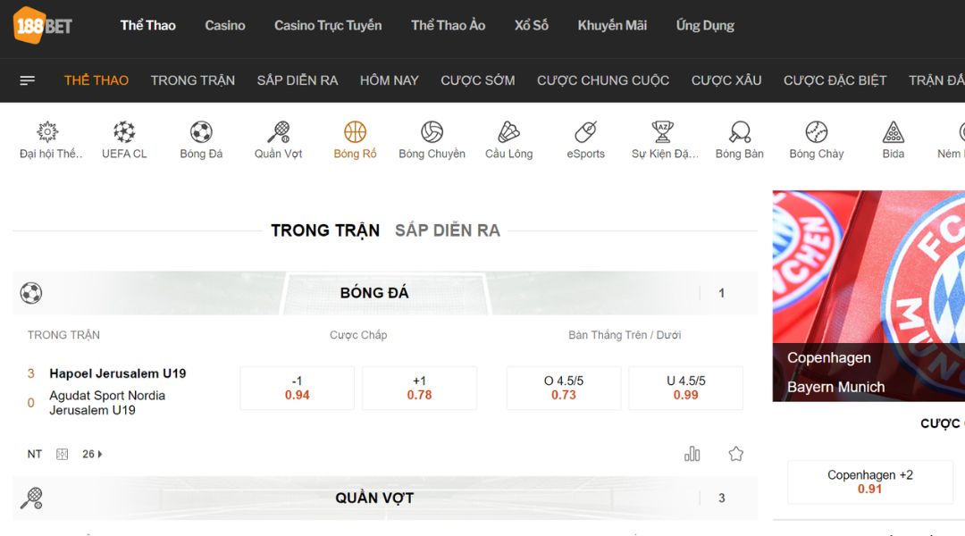 188BET - KHÁM PHÁ KHÔNG GIAN CÁ CƯỢC TRỰC TUYẾN HÀNG ĐẦU