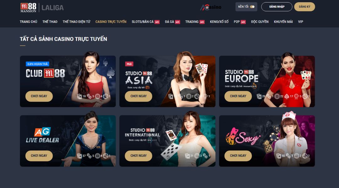 Casino trực tuyến M88 chất lượng 