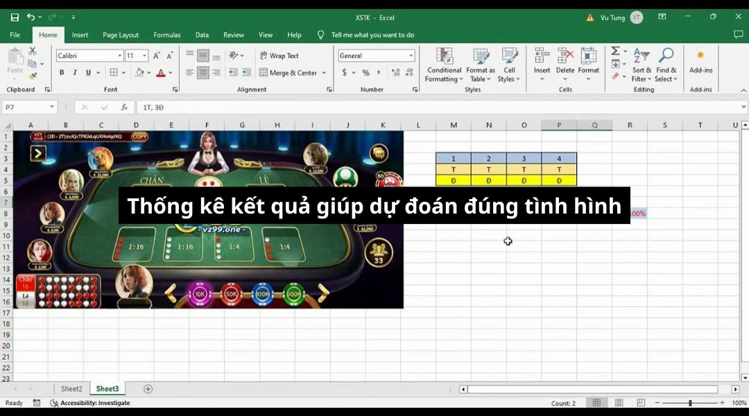 Thống kê kết quả giúp dự đoán đúng tình hình